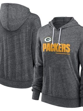 Green Bay Packers Women's Gray Pullover Hoodie